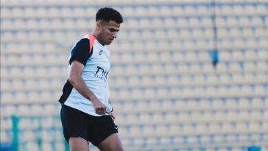 صورة أحمد ربيع جاهز لمباراة سموحة في الدوري الممتاز