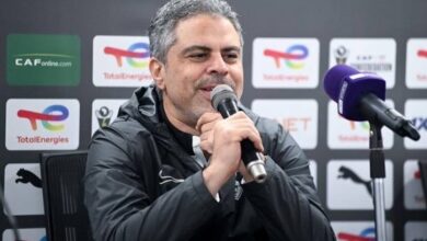 صورة تصريحات معتمد جمال قبل مباراة زيسكو بالكونفيدرالية