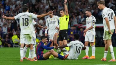 صورة حكم مباراة برشلونة ضد جيرونا في الدوري الإسباني