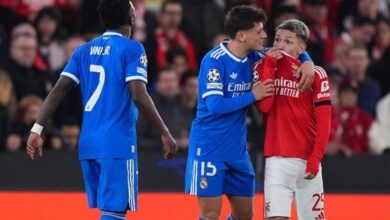 صورة سبب توقف مباراة ريال مدريد وبنفيكا